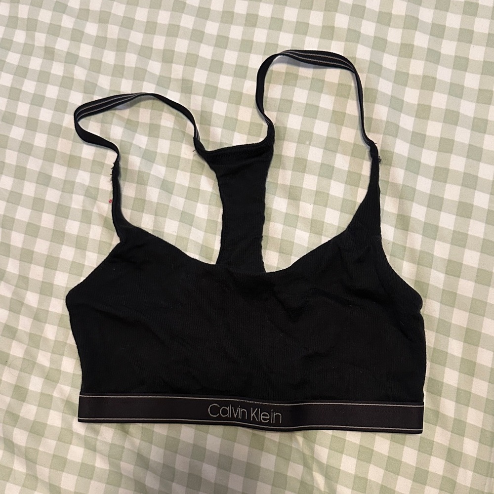 Calvin Klein Black Strappy Bralette